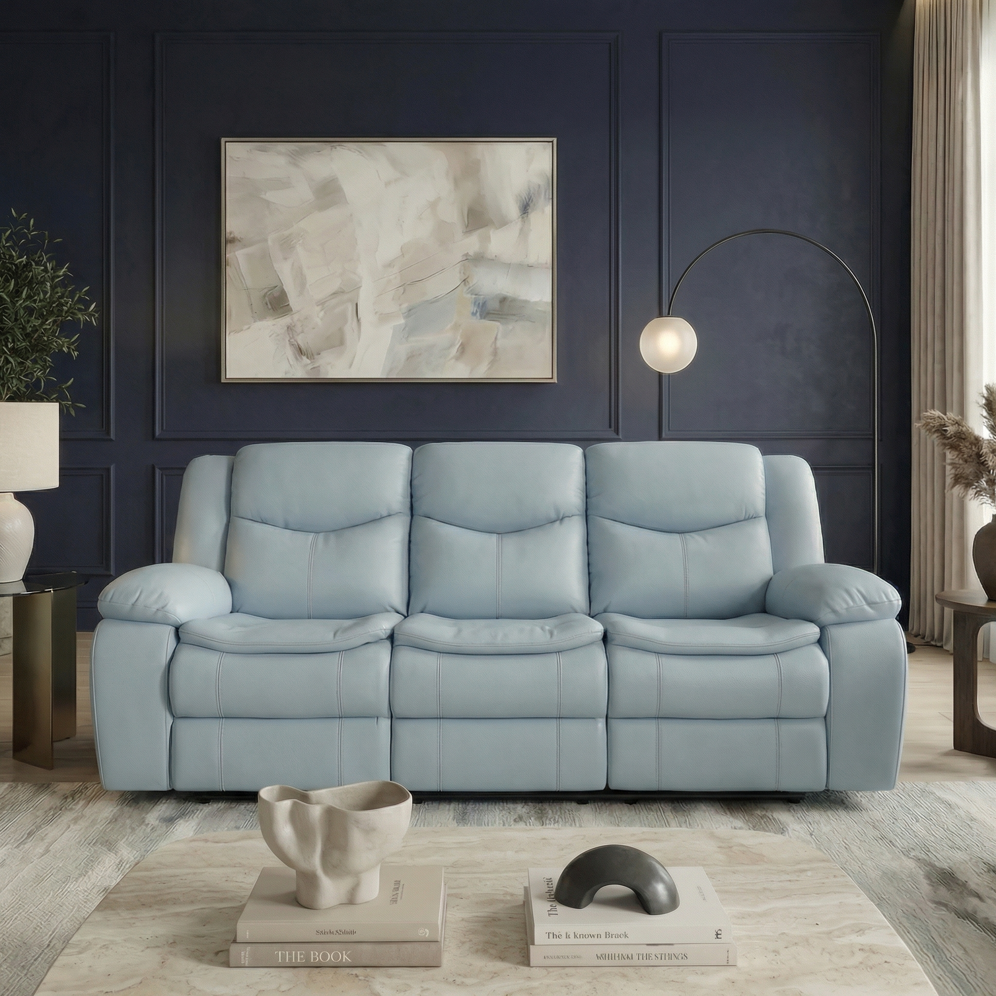 Cordoba Blue Recliner - Image 4