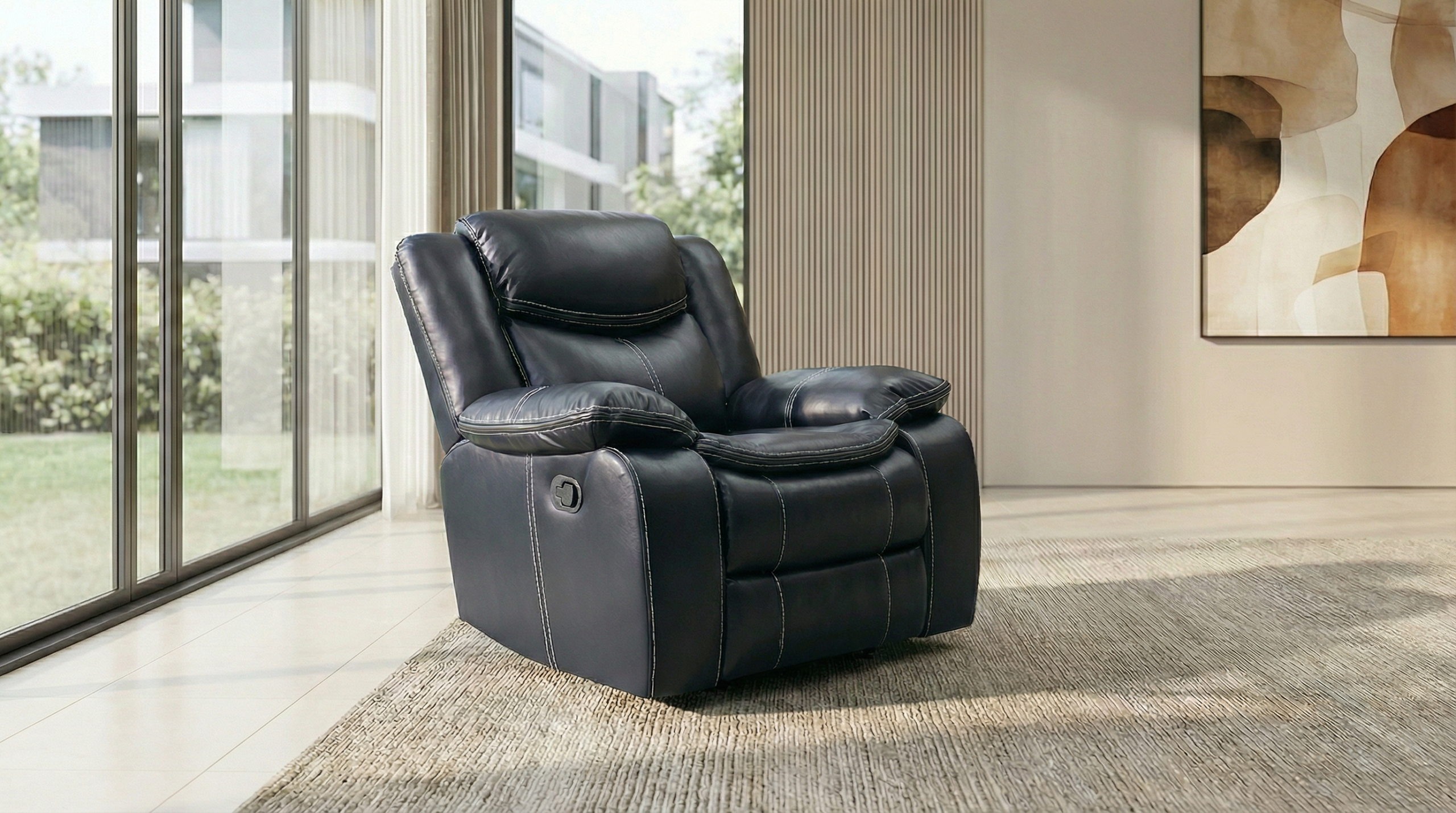 Cordoba Black Recliner - Image 5